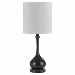 Outlet 🎉 Cal Lighting Tapron 10" Durable Metal Accent Lamp With Uno Shade In Dark Bronze 😍