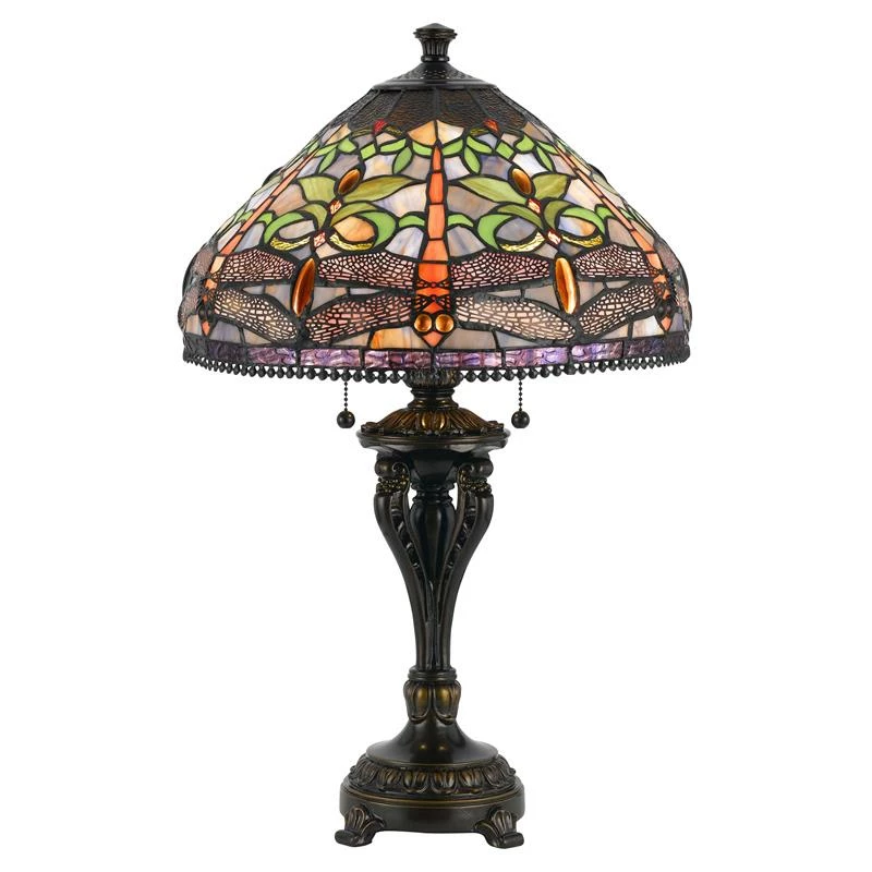 Cheap โ๏ธ Cal Lighting Tiffany 16" Durable Metal Table Lamp In Antique Bronze ๐ฅฐ