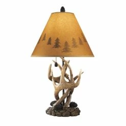 Promo 🎉 Bowery Hill Poly Table Lamp In Brown (Set Of 2) 🎁