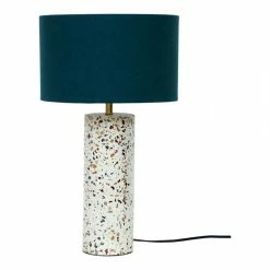 Best deal ❤️ Moe's Home Collection 1-Light Terrazzo Cylinder Marble Table Lamp In Multi-Color ✨