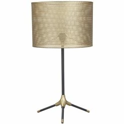 Best Pirce 😍 Ashley Furniture Mance Metal Table Lamp In Gray And Brass 😍
