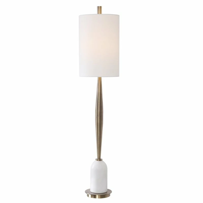 Promo ๐ฅฐ Uttermost Minette Mid-Century Buffet Lamp In Antique Brass ๐งจ