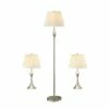 Wholesale 💯 Stonecroft Furniture Stonecroft Harrison 3 Piece Elegant Lamp Set In Nickel 😍