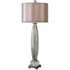 Best Pirce 😍 Allora 1-Light Fluted Mercury Glass Table Lamp In Brushed Nickel Plated 🔔