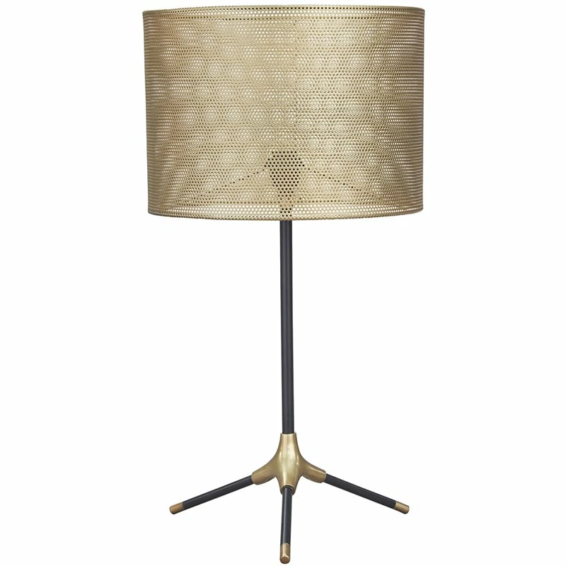 Cheap ๐ Allora Metal Table Lamp In Gray And Brass ๐