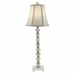 Wholesale 😉 Allora Metal Buffet Table Lamp In Chrome 🌟