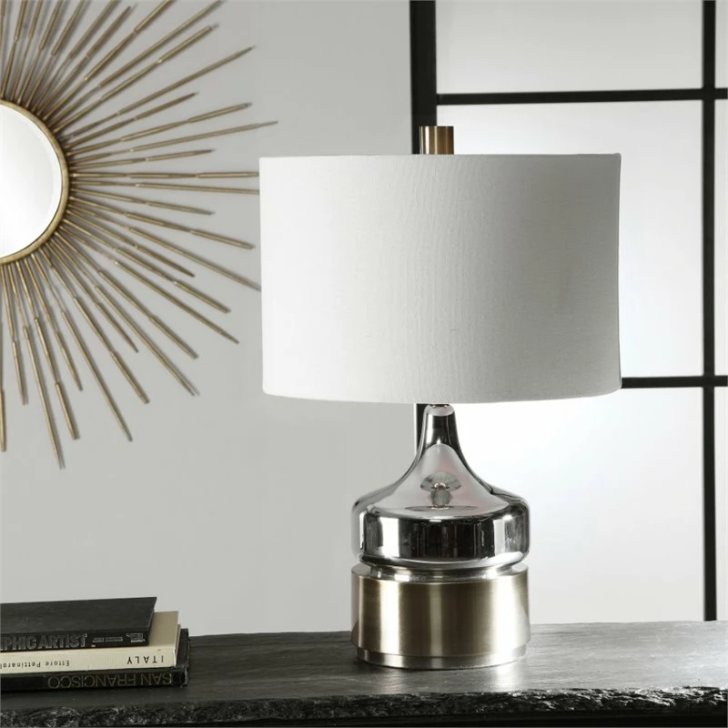 Cheapest ๐ Allora Mid Century Table Lamp In Chrome โจ - Image 2