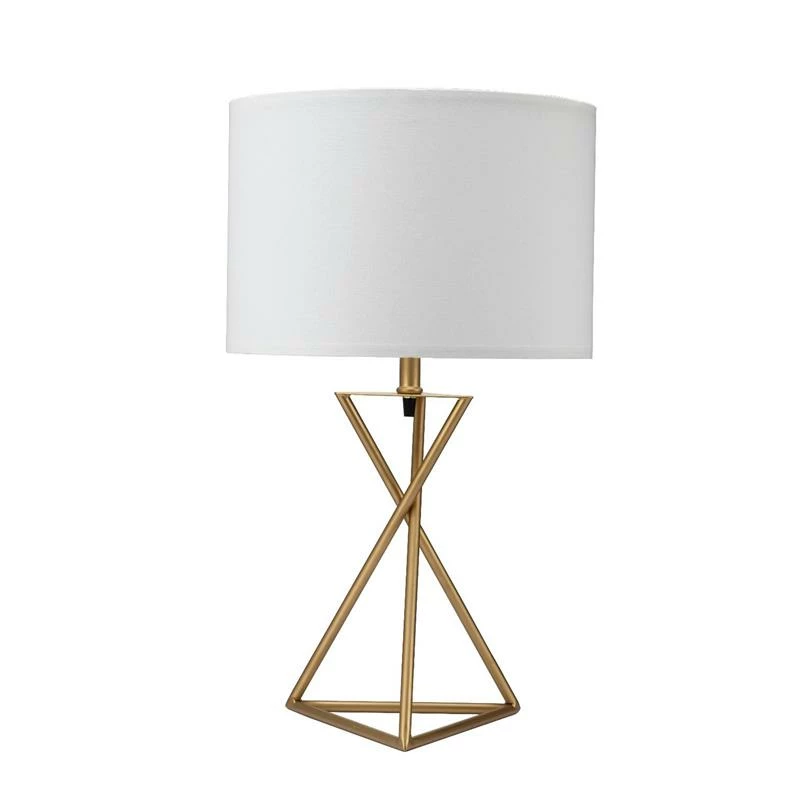 Discount ๐ ORE International 26.25" -Ester- Hourglass Designed Mid-Century Metal Table Lamp Matte Gold ๐ - Image 4