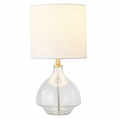 Best deal π Henn&Hart 8" Clear Glass Metal/Glass/Fabric Mini Lamp π 19 Best deal π Henn&Hart 8" Clear Glass Metal/Glass/Fabric Mini Lamp π -Safavieh Shop 2159072 6 L
