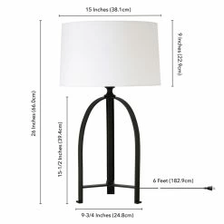 Best reviews of π₯ Henn&Hart 15" Blackened Bronze Metal/Fabric Table Lamp β€οΈ 16 Best reviews of π₯ Henn&Hart 15" Blackened Bronze Metal/Fabric Table Lamp β€οΈ -Safavieh Shop 2159127 6 L