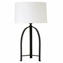 Best reviews of 🔥 Henn&Hart 15" Blackened Bronze Metal/Fabric Table Lamp ❤️