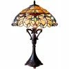 Brand new ✨ Chloe Lighting CHLOE Nora Tiffany Style Victorian 2 Light Table Lamp 18" Shade 💯
