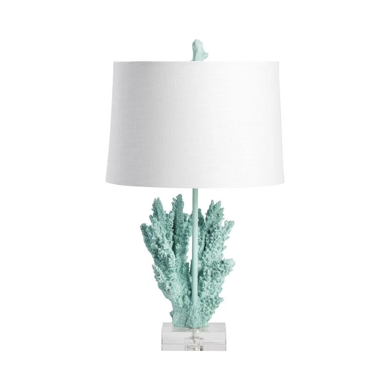 Outlet π Crestview Collection Coral Table Lamp Blue Resin 13x14x24.5" Coastal Style π₯ 7 Outlet π Crestview Collection Coral Table Lamp Blue Resin 13x14x24.5" Coastal Style π₯ - Image 5