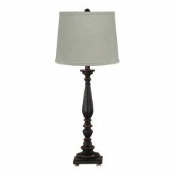Coupon ✨ HomeRoots 32" Traditional Resin Table Lamp With Shade In Black/Natural 😍