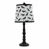 Flash Sale 😉 HomeRoots 25" Traditional Resin Table Lamp With Cow Printed Shade In Black 🔥