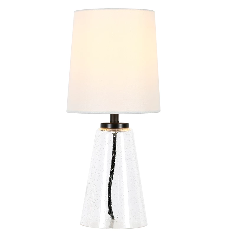 Flash Sale π€© Henn&Hart 7" Seeded Glass Metal/Glass/Fabric Mini Lamp π 5 Flash Sale π€© Henn&Hart 7" Seeded Glass Metal/Glass/Fabric Mini Lamp π - Image 3
