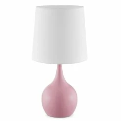 Flash Sale ๐ฅฐ ORE International 23 Inch Niyor Powder Pink Mid-Century Modern Touch On Metal Table Lamp ๐