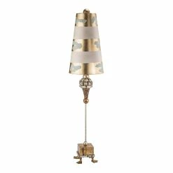 Deals 🔔 Lucas McKearn Pompadour Luxe Traditional Resin Buffet Lamp In Gold/Silver 😍