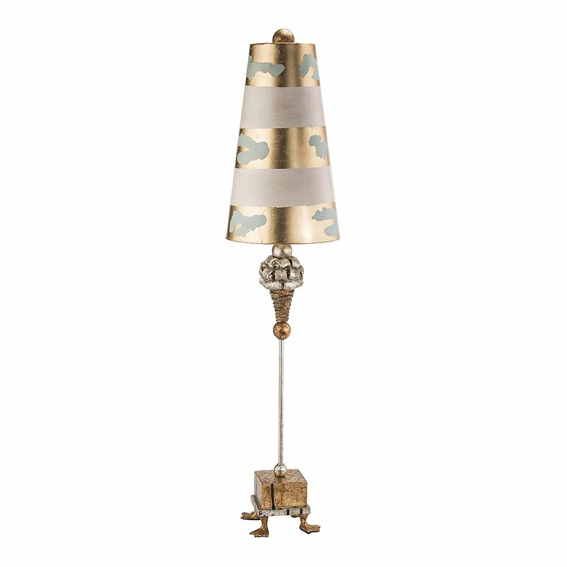 Deals ๐ Lucas McKearn Pompadour Luxe Traditional Resin Buffet Lamp In Gold/Silver ๐