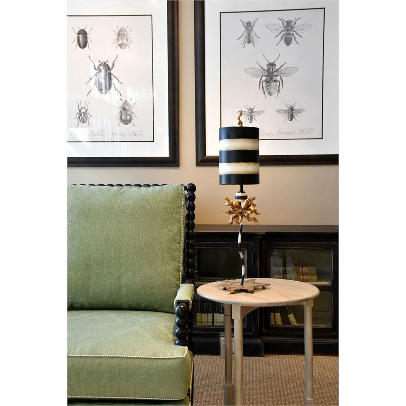 Cheapest ๐ฏ Lucas McKearn Dominique Traditional Metal Table Lamp In Black/Cream ๐ - Image 2