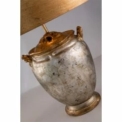 Discount 😉 Lucas McKearn Jackson Traditional Metal Table Lamp In Antique Silver/Gold ❤️ -Safavieh Shop 2279827 3 L