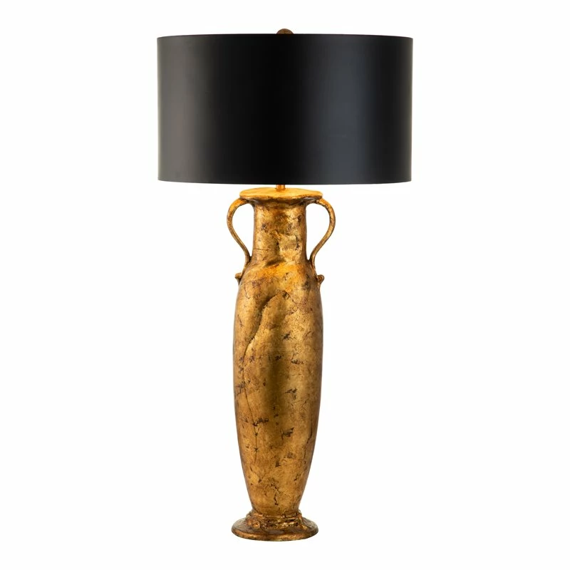 Hot Sale ๐ Lucas McKearn Villere Traditional Metal Table Lamp In Antique Gold/Black ๐