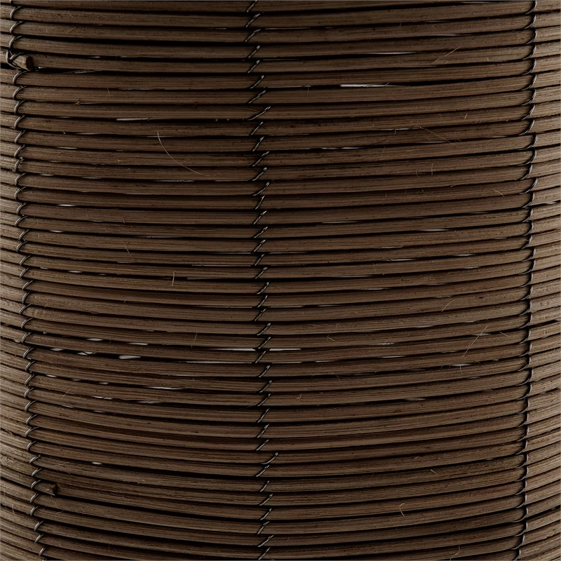 Best Pirce ๐งจ Henn&Hart 17" Umber Rattan Rattan/Metal/Fabric Table Lamp โ - Image 3