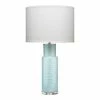 Cheap 🎁 Jamie Young Co Atwater Coastal Glass And Acrylic Table Lamp In Sky Blue 🔥