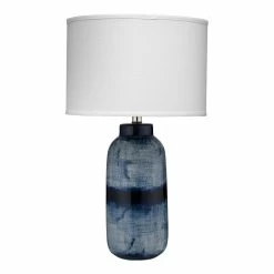 Coupon ⌛ Jamie Young Co Large Coastal Ceramic Batik Table Lamp In Blue/White ✔️