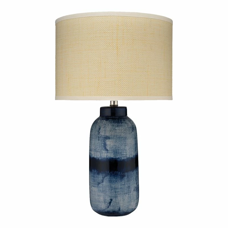 Wholesale ๐คฉ Jamie Young Co Large Coastal Ceramic Batik Table Lamp In Blue/Brown ๐