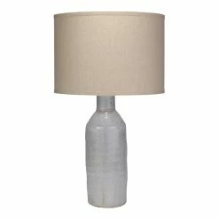 Hot Sale ✨ Jamie Young Co Dimple Carafe Coastal Ceramic Table Lamp In Lilac Purple 🔥