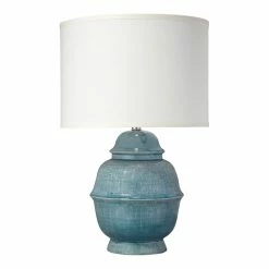 Promo 🛒 Jamie Young Co Kaya Traditional Ceramic Table Lamp In Blue Finish 🌟