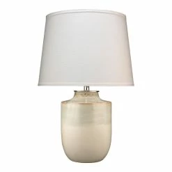 Promo 🔥 Jamie Young Co Lagoon Coastal Ceramic Table Lamp In Soft Cream 👏