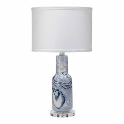 Best Pirce 🧨 Jamie Young Co Nebula Coastal Ceramic Table Lamp In Blue/White 🧨