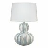Outlet ✨ Jamie Young Co Oceane Gourd Coastal Ceramic Table Lamp In White ✔️