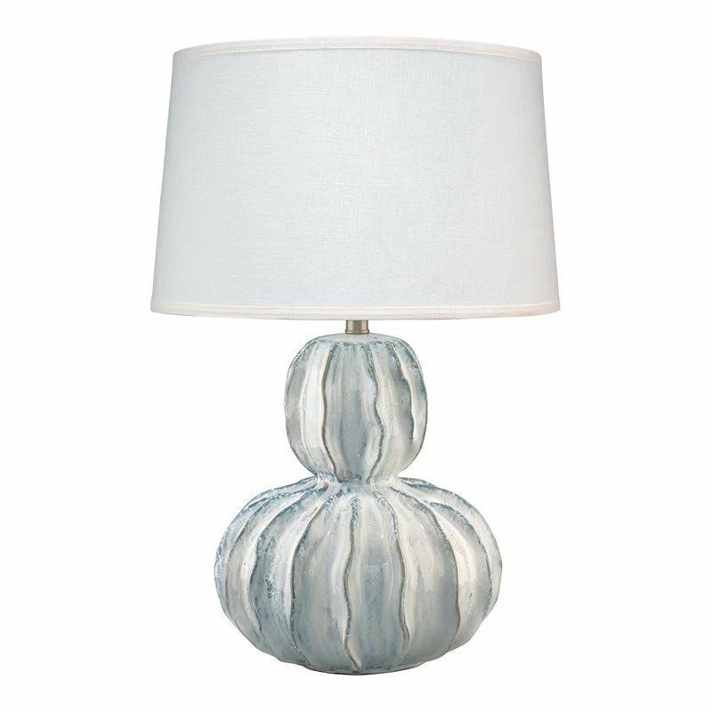 Outlet ✨ Jamie Young Co Oceane Gourd Coastal Ceramic Table Lamp In White ✔️