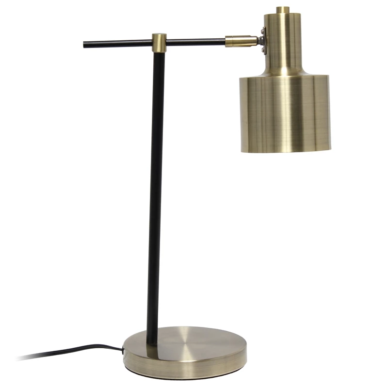 Best deal ๐งจ All The Rages Lalia Home Iron Metal Mid Century Table Lamp In Antique Brass โ - Image 5