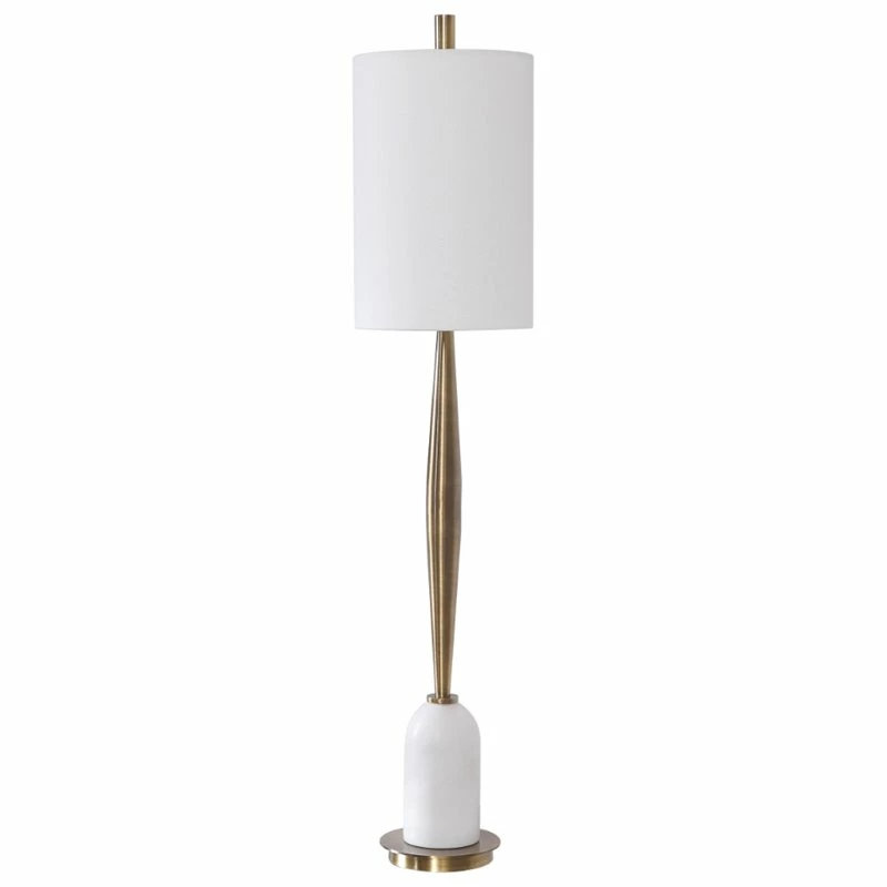 Brand new ๐ Bowery Hill Modern Mid-Century Buffet Lamp In Antique Brass ๐ - Image 6