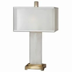 Deals 🔥 Bowery Hill Contemporary Metal Alabaster Lamp 🥰