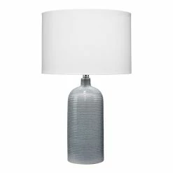 Deals 🔔 J&D Designs Declan 25.5" Coastal Ceramic Table Lamp In Blue Reactive Glaze 🔥