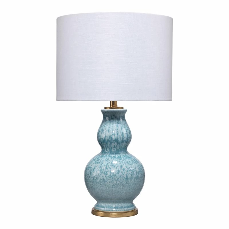 Best Sale ๐ J&D Designs Whitney Traditional Ceramic Table Lamp In Blue Reactive Glaze ๐