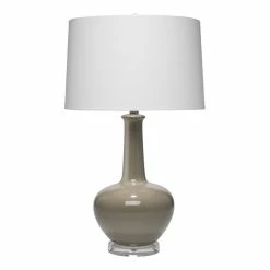 Brand new 💯 J&D Designs Gwen Traditional Ceramic Table Lamp With Drum Shade In Gray Finish ⌛