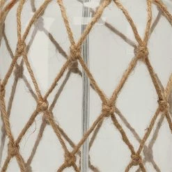 Buy 🎁 Eden Home Coastal Rope And Glass Table Lamp In Clear And Natural Finish 👍 -Safavieh Shop 2487933 3 L