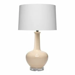 New 🌟 Eden Home Traditional Ceramic Table Lamp With Drum Shade In Cream 👍