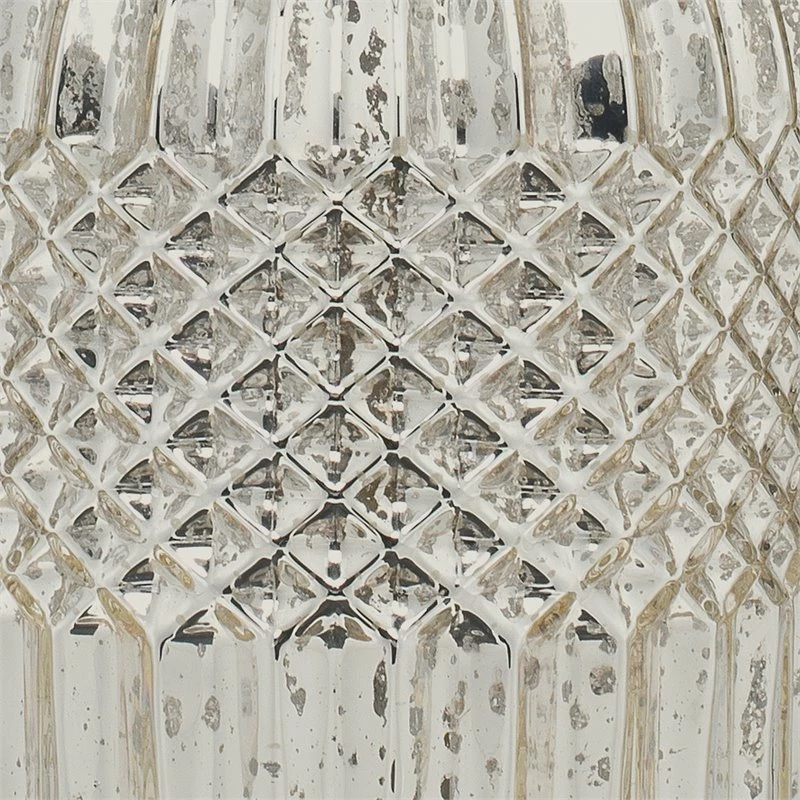 Best Sale 🔥 Eden Home Traditional Style Glass Table Lamp In Silver Mercury Finish 🛒 - Image 3