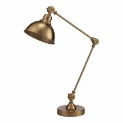 Top 10 🔥 Eden Home Traditional Metal Table Lamp With Adjustable Hood In Brass 👍