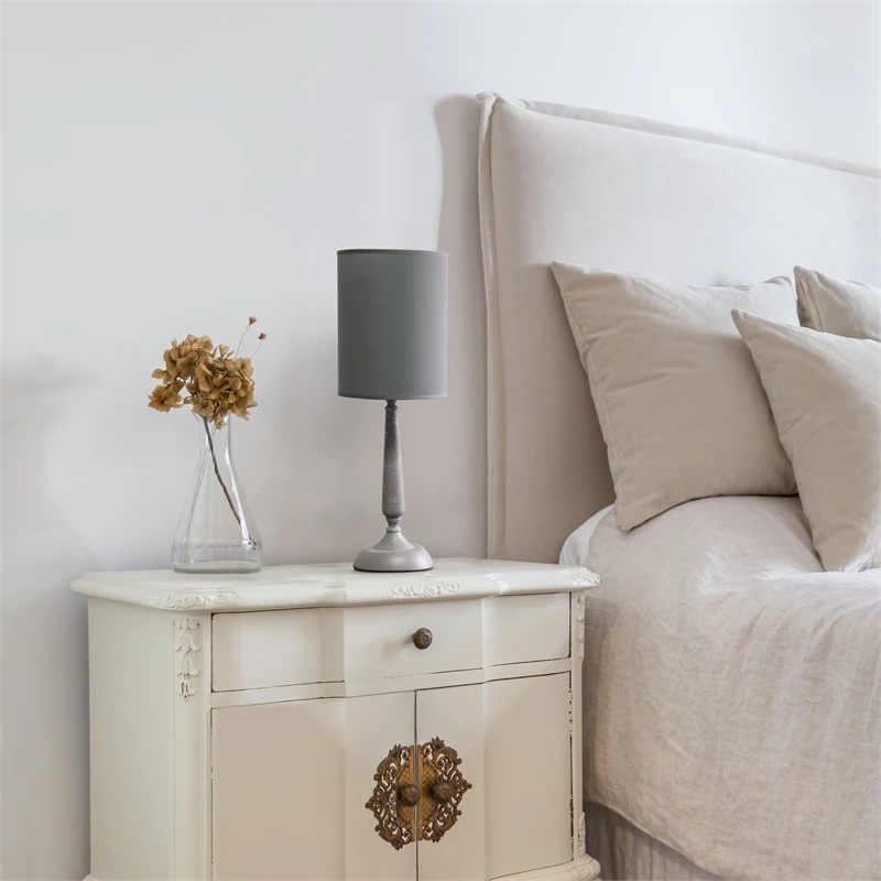 Promo ✨ All The Rages Simple Designs Traditional Candlestick Table Lamp Gray Wash ⌛ - Image 8