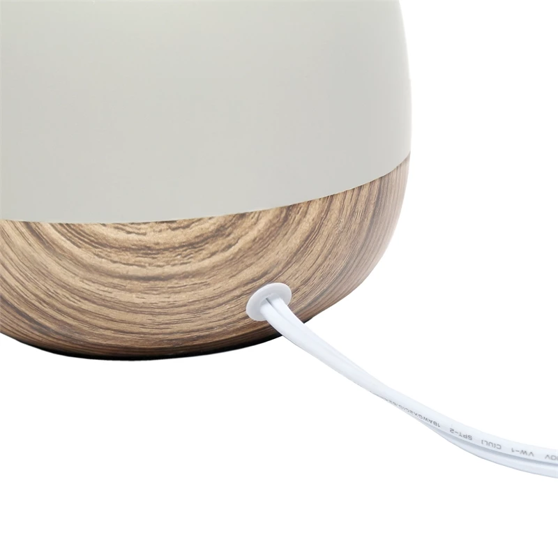 Outlet โญ All The Rages Simple Designs Petite Mid Century Table Lamp Light Wood And Light Gray ๐ - Image 9