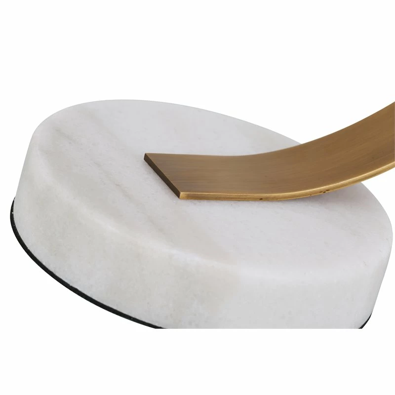 Cheapest π American Home Classic Emma 1-Light Mid-Century Marble Table Lamp In White/Brass π 5 Cheapest π American Home Classic Emma 1-Light Mid-Century Marble Table Lamp In White/Brass π - Image 3
