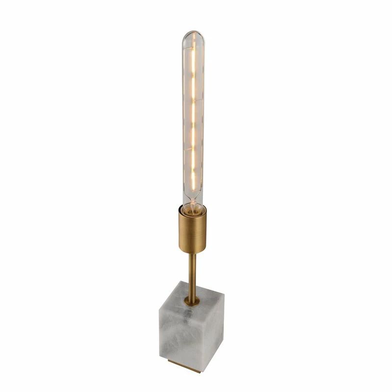 Promo β American Home Classic Katharine 1-Light Mid-Century Marble Table Lamp In White 𧨠4 Promo β American Home Classic Katharine 1-Light Mid-Century Marble Table Lamp In White 𧨠- Image 2